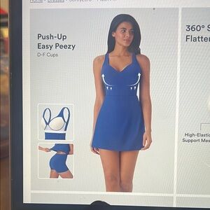 Halara softly zero easy peezy active dress d-f cups